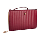 Chopard Ice Cube Bordeaux Quilted Calfskin Leather Pouch Bag