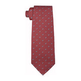 Chopard Gran Turismo Claret Red and Sky Blue Silk Twill Tie