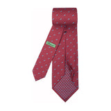 Chopard Gran Turismo Claret Red and Sky Blue Silk Twill Tie