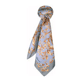 Chopard Heritage Light Blue Silk Twill Scarf