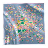 Chopard Lotus Flower Blue Silk Twill Scarf