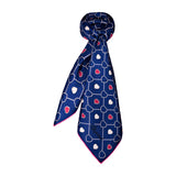 Chopard Happy Hearts Navy Blue Silk Twill Scarf