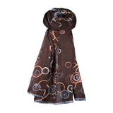 Chopard Happy Spirit Brown Silk and Cashmere Stole
