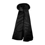 Chopard Logomania Black Silk and Cashmere Stole