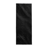Chopard Logomania Black Silk and Cashmere Stole