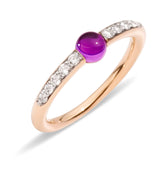 Pomellato M'Ama Non M'Ama 18ct Rose Gold Amethyst and Diamond Ring