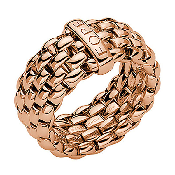Fope Essentials Flex'It 18ct Rose Gold Ring