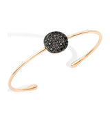 Pomellato Sabbia 18ct Rose Gold Black Diamond Bangle