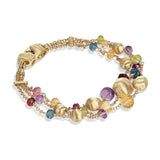 Marco Bicego Africa 18ct Yellow Gold Mixed Gemstone Bracelet