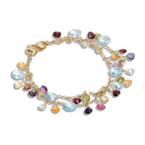 Marco Bicego Paradise 18ct Yellow Gold Mixed Gemstone Bracelet