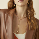 Marco Bicego Africa 18ct Yellow Gold and Diamond Graduated Necklace