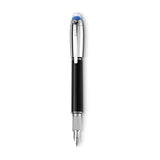 Montblanc Starwalker Doue Platinum Coated Black Precious Resin Fountain Pen (Medium Nib)