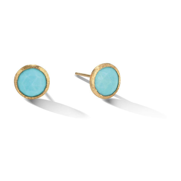 Marco Bicego Jaipur 18ct Yellow Gold Turquoise Stud Earrings