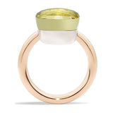 Pomellato Nudo Maxi 18ct Rose and White Gold Lemon Quartz Ring