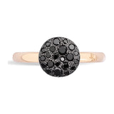 Pomellato Sabbia 18ct Rose Gold Black Diamond Ring
