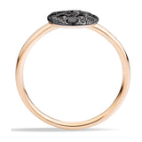 Pomellato Sabbia 18ct Rose Gold Black Diamond Ring