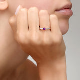 Pomellato M'Ama Non M'Ama 18ct Rose Gold Amethyst and Diamond Ring