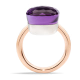 Pomellato Nudo Assoluto 18ct Rose and White Gold Amethyst Ring
