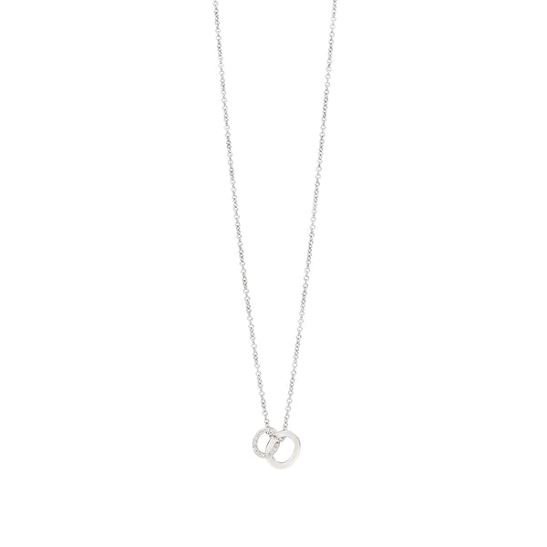 Pomellato Brera 18ct White Gold Diamond Pendant and Chain