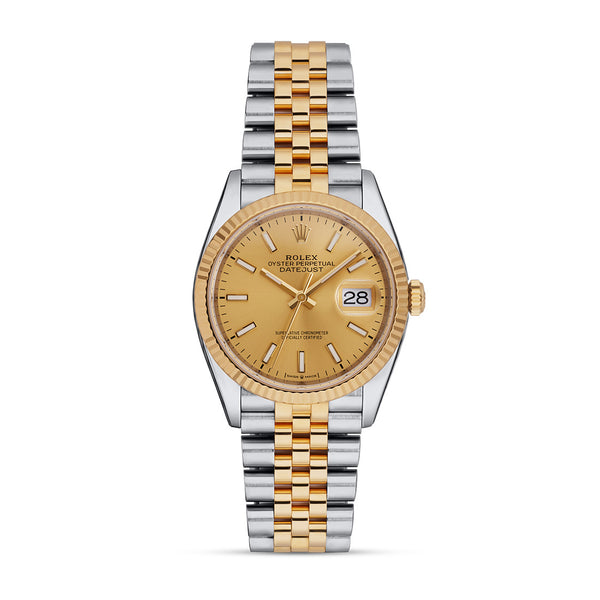 Pre-Owned Rolex Oyster Perpetual Datejust Oystersteel and 18ct Yellow Gold