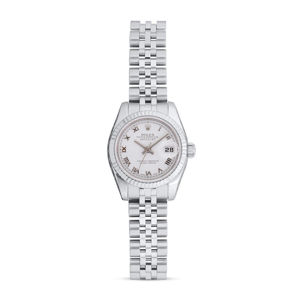 Pre-Owned Rolex Oyster Perpetual Lady-Datejust Oystersteel and 18ct White Gold