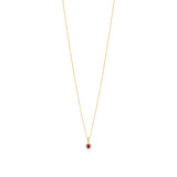 18ct Yellow Gold Ten Claw Set Oval Cut Ruby and Round Brilliant Cut Diamond Cluster Pendant and Chain
