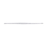 Antique Art Deco Platinum Milgrain Edge Grain Set Old Cut Diamond and Transitional Cut Diamond Bracelet
