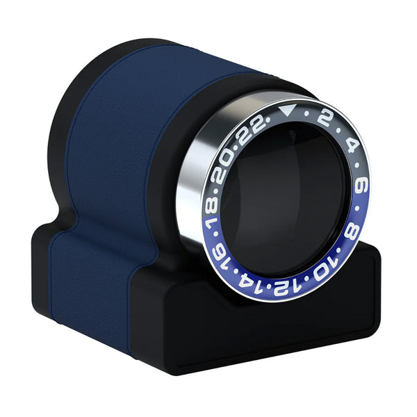 Scatola del Tempo Rotor One Sport Midnight Blue and Black Watch Winder