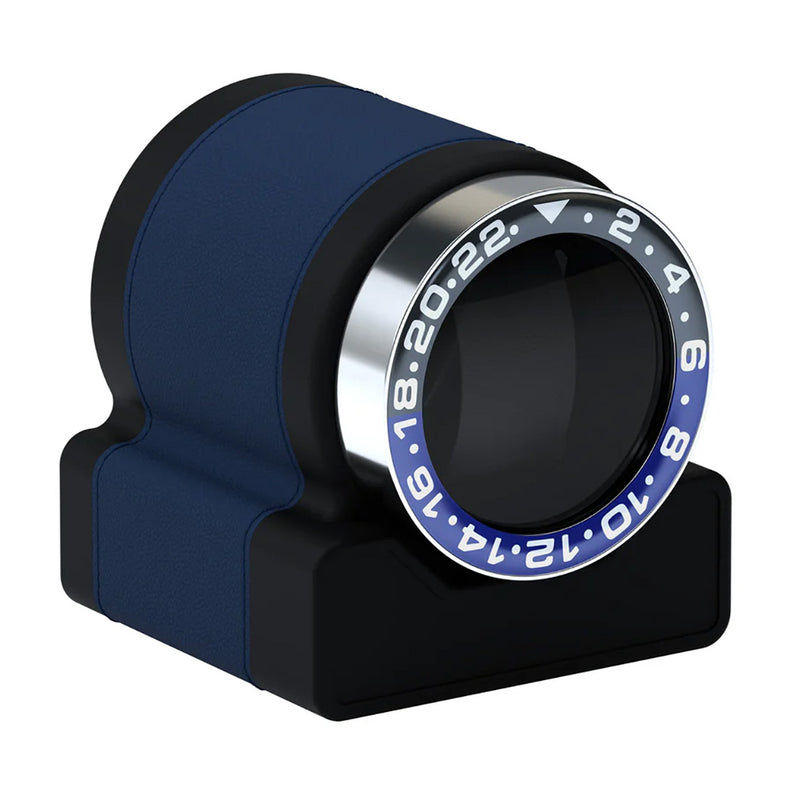 Scatola del Tempo Rotor One Sport Midnight Blue and Black Watch Winder