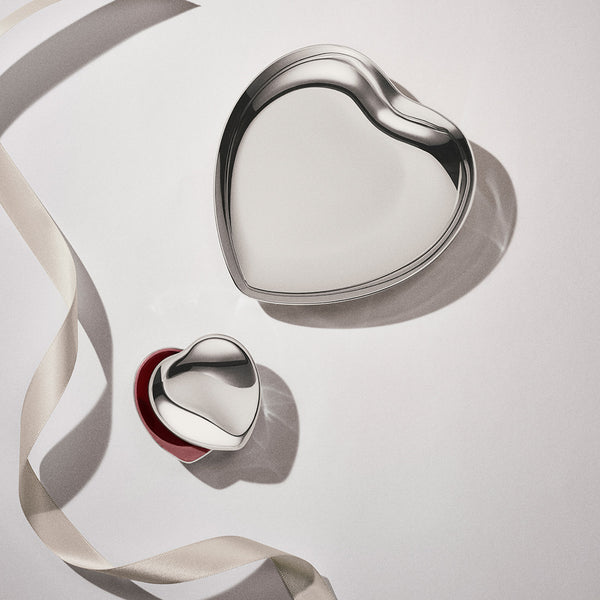 Georg Jensen Heart Stainless Steel Pill Box
