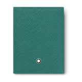 Montblanc Sartorial Fern Blue Leather Four Credit Card Wallet