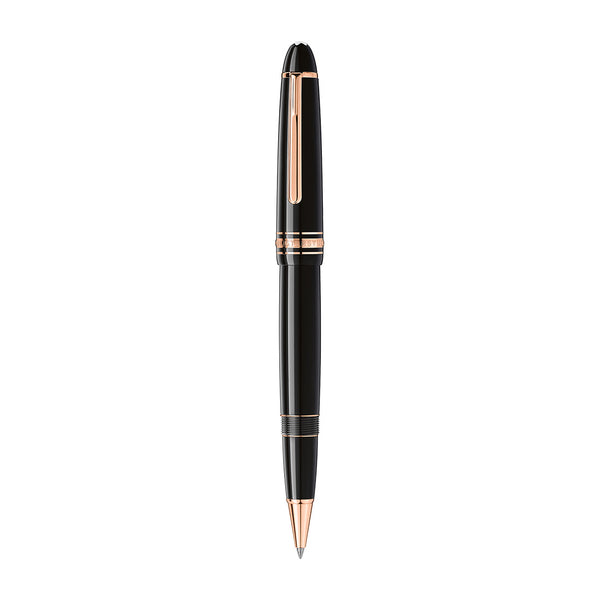 Montblanc Meisterstück LeGrand Rose Gold Coated Black Precious Resin Rollerball Pen