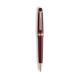 Montblanc Meisterstück 18ct Yellow Gold Plated Burgundy Precious Resin Ballpoint Pen (Medium Nib)