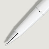 Montblanc Meisterstück Platinum Coated White Precious Resin Rollerball Pen (Medium Nib)