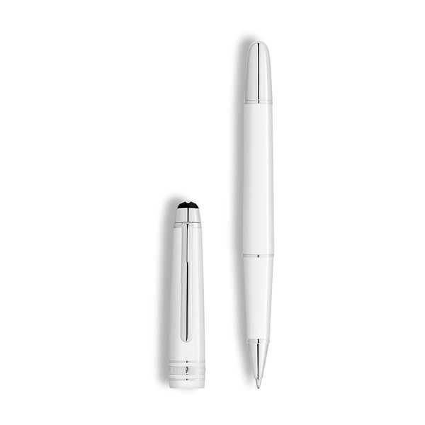 Montblanc Meisterstück Platinum Coated White Precious Resin Rollerball Pen (Medium Nib)