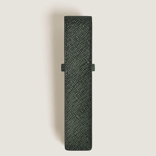 Montblanc Sartorial Tweed Khaki Leather One Pen Pouch