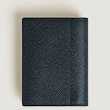 Montblanc Sartorial Tweed Blue Leather Mini Four Credit Card Wallet