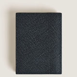Montblanc Sartorial Tweed Blue Leather Four Credit Card Wallet