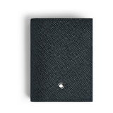 Montblanc Sartorial Tweed Blue Leather Four Credit Card Wallet