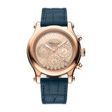 Chopard Happy Sport Chrono 18ct Rose Gold