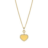 Chopard Happy Hearts Golden Hearts 18ct Yellow Gold Diamond Pendant and Chain