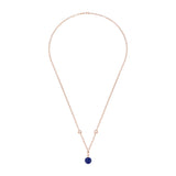 Chopard Happy Diamonds Planet 18ct Rose Gold Lapis and Diamond Necklace