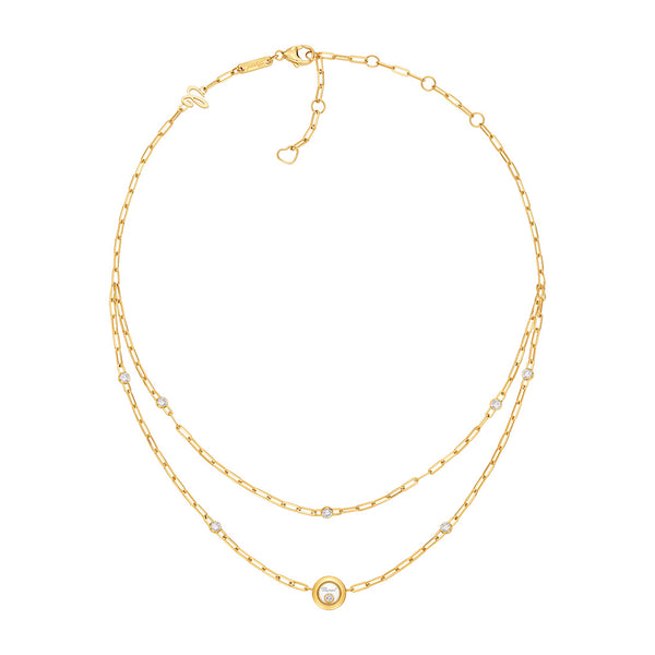 Chopard Happy Diamonds 18ct Yellow Gold Diamond Necklace