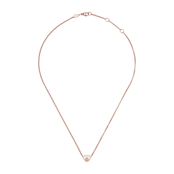 Chopard My Happy Hearts 18ct Rose Gold Diamond Necklace