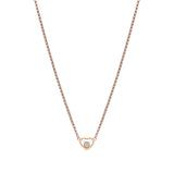 Chopard My Happy Hearts 18ct Rose Gold Diamond Necklace
