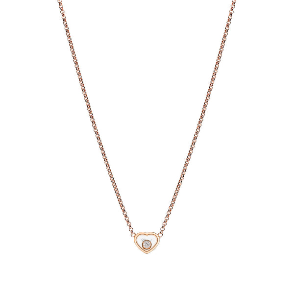 Chopard My Happy Hearts 18ct Rose Gold Diamond Necklace