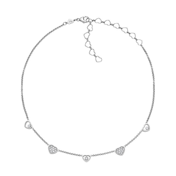Chopard My Happy Hearts 18ct White Gold Diamond Necklace