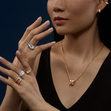 Chopard Ice Cube 18ct Rose Gold Diamond Ring
