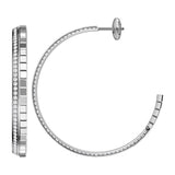 Chopard Ice Cube 18ct White Gold Diamond Hoop Earrings