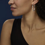 Chopard Ice Cube 18ct White Gold Hoop Earrings